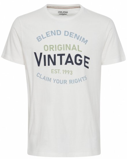 Blend 5018 T-Shirt white - Tricouri - Tricouri Bărbați Mărimi Mari