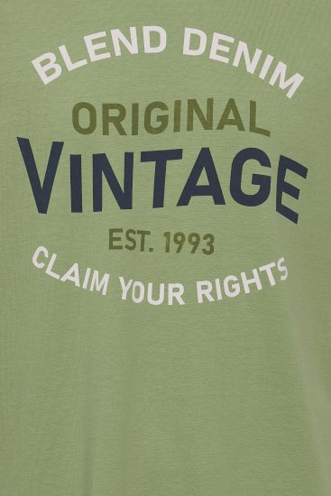 Blend 5018 T-Shirt Green - Tricouri - Tricouri Bărbați Mărimi Mari