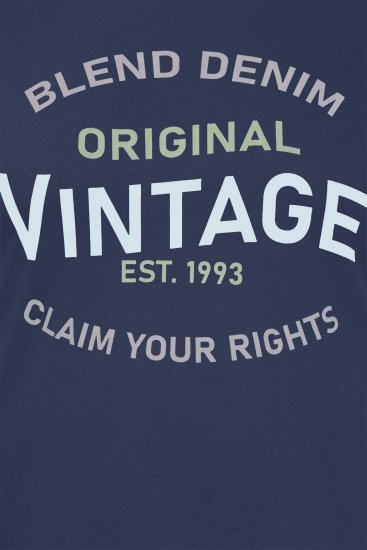 Blend 5018 T-Shirt Navy - Tricouri - Tricouri Bărbați Mărimi Mari