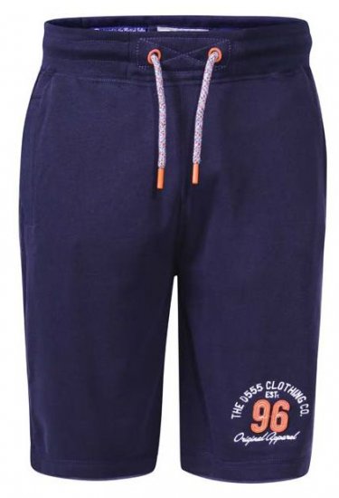 D555 Tompkins 2 Elasticated Waist Shorts Navy - Pantaloni trening - Pantaloni Trening Bărbați Mărimi Mari