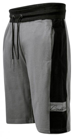 D555 Casper Couture Elasticated Waistband Shorts Grey - Pantaloni trening - Pantaloni Trening Bărbați Mărimi Mari