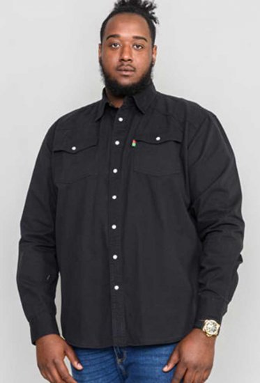 Duke Western Denim Shirt Black - Cămăși - Cămăși Bărbați Mărimi Mari