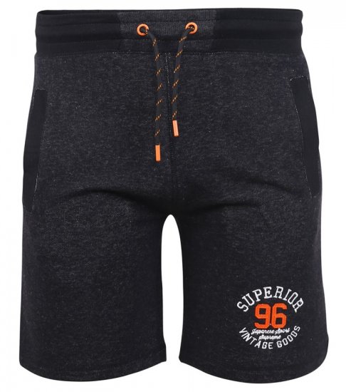 D555 HARLOW Jersey Shorts Black Twist - Pantaloni trening - Pantaloni Trening Bărbați Mărimi Mari