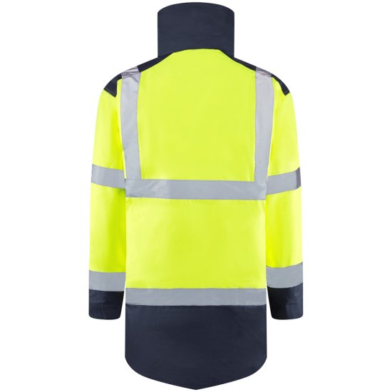Leo Tawstock Warm Quilted Anorak Hi-Vis Yellow/Navy - Haine de lucru - Haine de lucru Bărbați Mărimi Mari