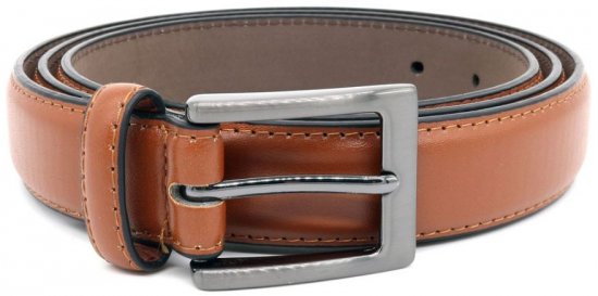 D555 Anthony Leather Belt Brown, 2,7cm - Curele - Curele Bărbați Mărimi Mari