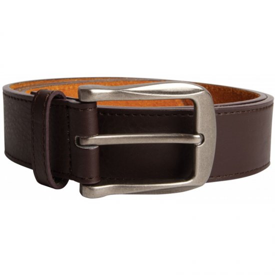 D555 Harrison Leather Belt Brown, 4cm - Curele - Curele Bărbați Mărimi Mari