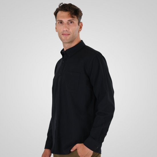 Double Outfitters GS-5225 Cămașă Oxford Negru - Cămăși - Cămăși Bărbați Mărimi Mari