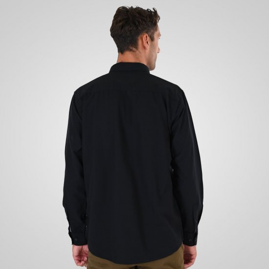 Double Outfitters GS-5225 Cămașă Oxford Negru - Cămăși - Cămăși Bărbați Mărimi Mari