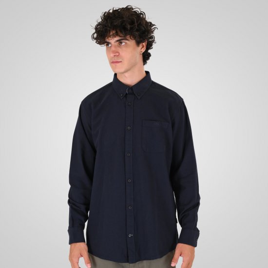Double Outfitters GS-5225 Cămașă Oxford Albastru marin - Cămăși - Cămăși Bărbați Mărimi Mari