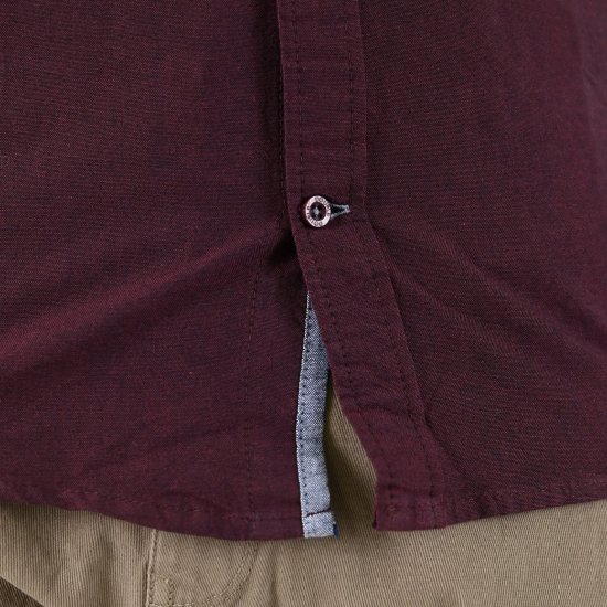 Double Outfitters GS-5225 Cămașă Oxford Bordo - Cămăși - Cămăși Bărbați Mărimi Mari