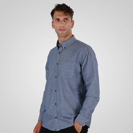 Double Outfitters GS-5225 Cămașă Oxford Albastru deschis - Cămăși - Cămăși Bărbați Mărimi Mari