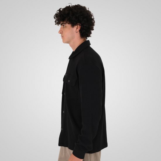Double Outfitters GS-5237 Cămașă-jachetă Negru - Cămăși - Cămăși Bărbați Mărimi Mari