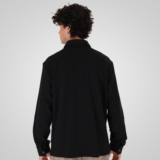 Double Outfitters GS-5237 Cămașă-jachetă Negru - Cămăși - Cămăși Bărbați Mărimi Mari