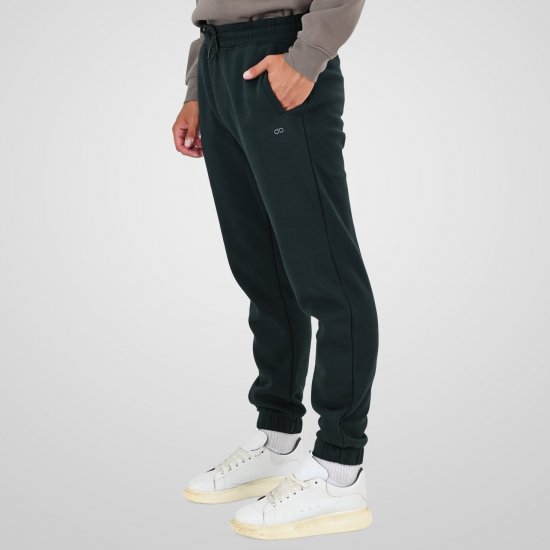 Double Outfitters MPAN-6055 Pantaloni de trening Verde închis - Pantaloni trening - Pantaloni Trening Bărbați Mărimi Mari