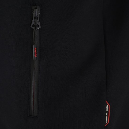 Double Outfitters MTOP-1158 Hanorac cu fermoar Negru - Pulovere & hanorace - Pulovere & Hanorace Bărbați Mărimi Mari