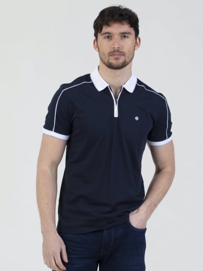 Mish Mash Zegreb Sporty Polo Navy - Tricouri polo - Tricouri Polo Bărbați Mărimi Mari
