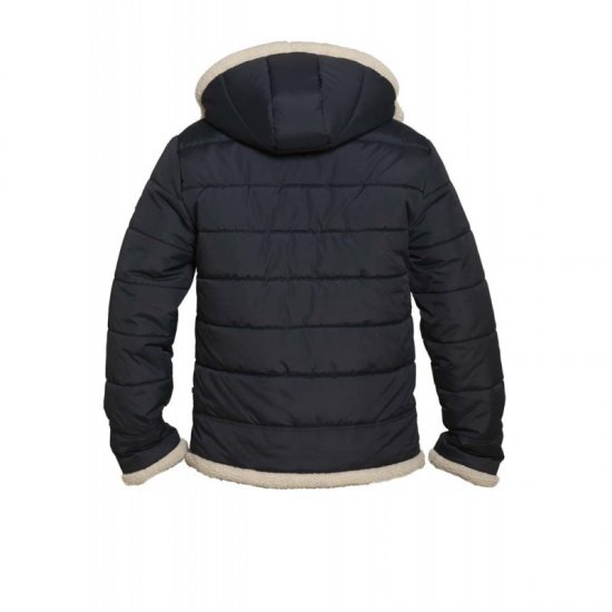 D555 Hudson Hooded Puffer Jacket Navy - Geci - Geci Bărbați Mărimi Mari