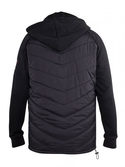D555 Thorpe Hooded Quilted Jacket With Fleece Sleeves And Removable Fleece Hood - Geci - Geci Bărbați Mărimi Mari