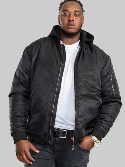 D555 Poppleford Bomber Jacket With Detachable Fleece Hood - Geci - Geci Bărbați Mărimi Mari