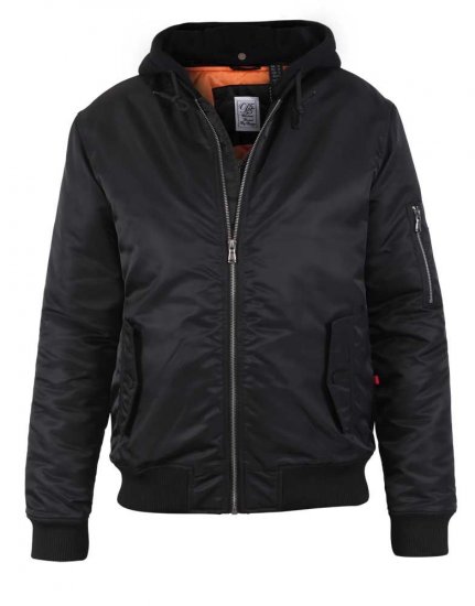 D555 Poppleford Bomber Jacket With Detachable Fleece Hood - Geci - Geci Bărbați Mărimi Mari