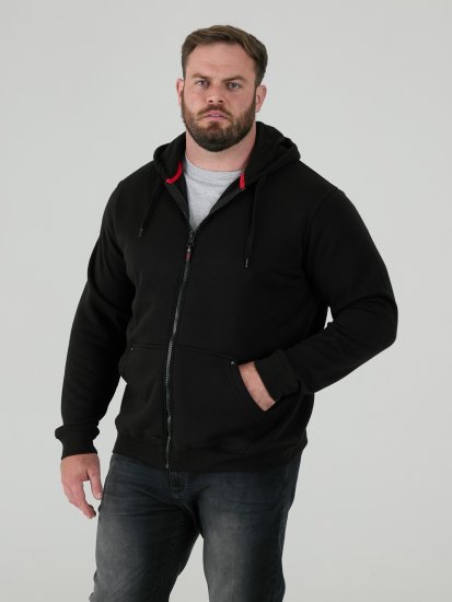 D555 Cantor Hoodie Black - Pulovere & hanorace - Pulovere & Hanorace Bărbați Mărimi Mari