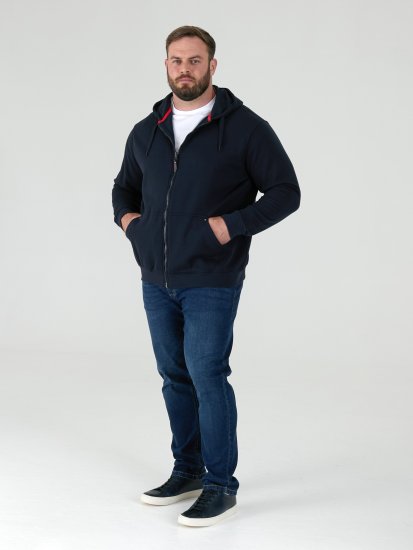 D555 Cantor Hoodie Navy - Pulovere & hanorace - Pulovere & Hanorace Bărbați Mărimi Mari