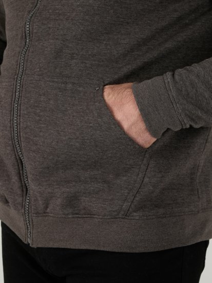 D555 Cantor Hoodie Grey - Pulovere & hanorace - Pulovere & Hanorace Bărbați Mărimi Mari