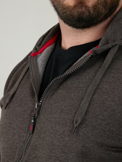 D555 Cantor Hoodie Grey - Pulovere & hanorace - Pulovere & Hanorace Bărbați Mărimi Mari