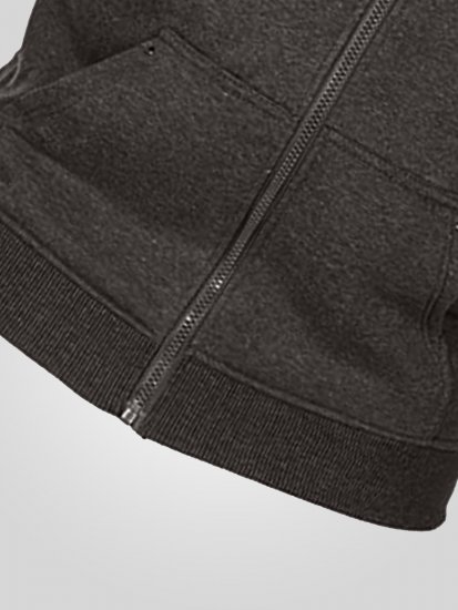 D555 Cantor Hoodie Grey - Pulovere & hanorace - Pulovere & Hanorace Bărbați Mărimi Mari