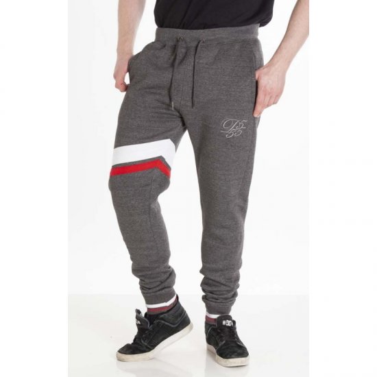 D555 Willis Sweatpants Charcoal - Pantaloni trening - Pantaloni Trening Bărbați Mărimi Mari