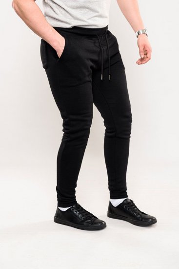 D555 Brandon Sweatpants with Tapered leg Black - Pantaloni trening - Pantaloni Trening Bărbați Mărimi Mari