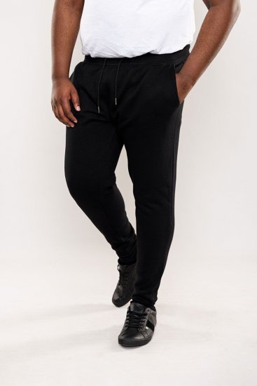 D555 Brandon Sweatpants with Tapered leg Black - Pantaloni trening - Pantaloni Trening Bărbați Mărimi Mari