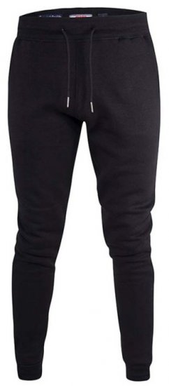 D555 Brandon Sweatpants with Tapered leg Black - Pantaloni trening - Pantaloni Trening Bărbați Mărimi Mari