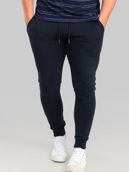 D555 Brandon Sweatpants with Tapered leg Navy - Pantaloni trening - Pantaloni Trening Bărbați Mărimi Mari
