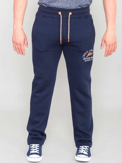 D555 Chilworth Open Hem Jogger Navy - Pantaloni trening - Pantaloni Trening Bărbați Mărimi Mari