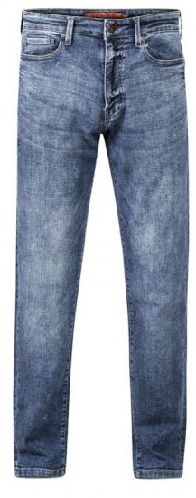 D555 Taurus Fit Stretch Jeans With Sandblasting - Blugi & pantaloni - Blugi & Pantaloni Bărbați Mărimi Mari