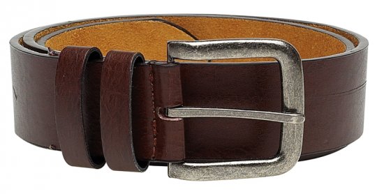 Duke Brown Leather belt, 4cm - Curele - Curele Bărbați Mărimi Mari