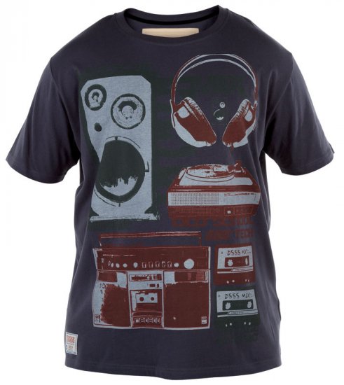 D555 Music T-shirt - Tricouri - Tricouri Bărbați Mărimi Mari