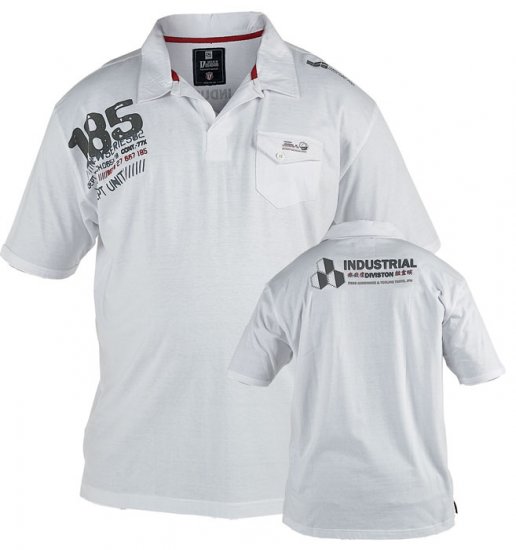 Duke Rinaldo White - Tricouri polo - Tricouri Polo Bărbați Mărimi Mari