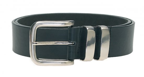 D555 Noah Leather Belt Black, 4cm - Curele - Curele Bărbați Mărimi Mari
