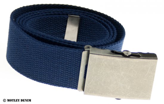 D555 Canvas Belt Navy - Curele - Curele Bărbați Mărimi Mari