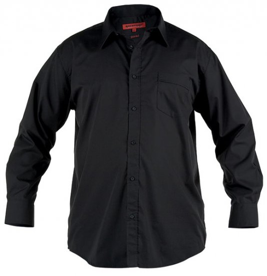 Rockford Black Shirt L/S - Cămăși - Cămăși Bărbați Mărimi Mari