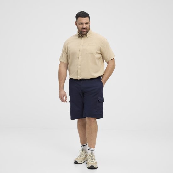 North Latitude 51133 pantaloni scurți cargo bleumarin - Pantaloni scurți - Pantaloni Scurți Mărimi mari Bărbați 
