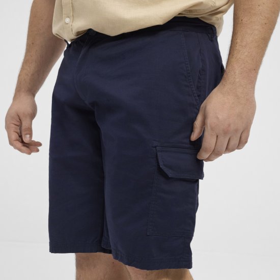 North Latitude 51133 pantaloni scurți cargo bleumarin - Pantaloni scurți - Pantaloni Scurți Mărimi mari Bărbați 