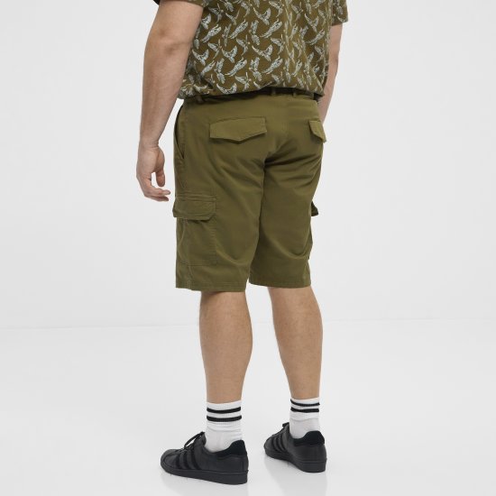 North Latitude 51133 pantaloni scurți cargo verde militar - Pantaloni scurți - Pantaloni Scurți Mărimi mari Bărbați 