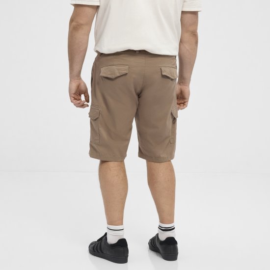 North Latitude 51133 pantaloni scurți cargo nisip închis - Pantaloni scurți - Pantaloni Scurți Mărimi mari Bărbați 