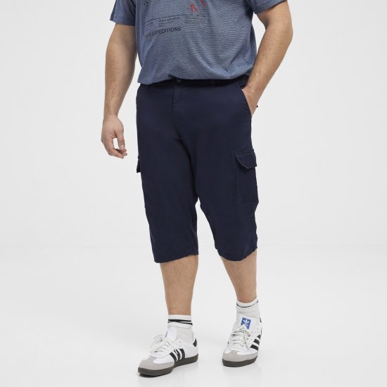 North Latitude 51136 pantaloni scurți capri bleumarin - Pantaloni scurți - Pantaloni Scurți Mărimi mari Bărbați 
