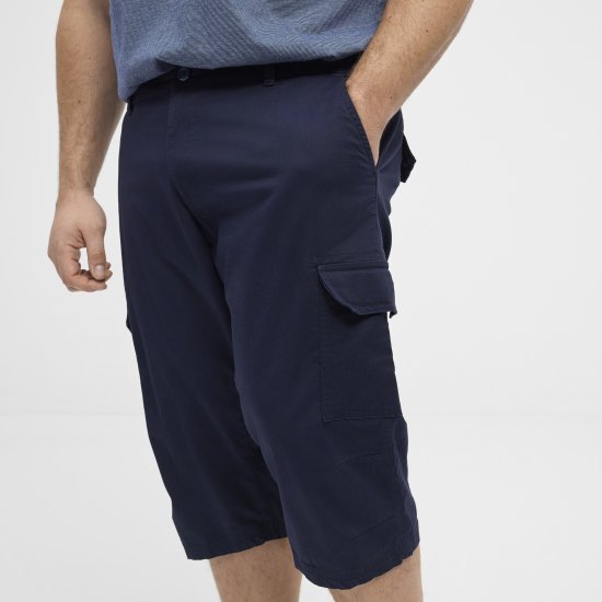 North Latitude 51136 pantaloni scurți capri bleumarin - Pantaloni scurți - Pantaloni Scurți Mărimi mari Bărbați 