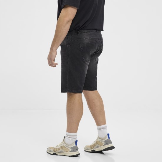 North Latitude 51336 pantaloni scurți denim negri - Pantaloni scurți - Pantaloni Scurți Mărimi mari Bărbați 