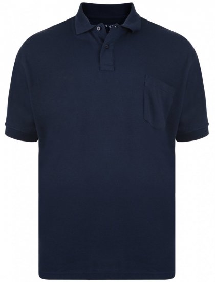 Kam Jeans Polo Navy - Tricouri polo - Tricouri Polo Bărbați Mărimi Mari